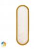 Auster Gold with Alabaster Glass Wall Light IP44